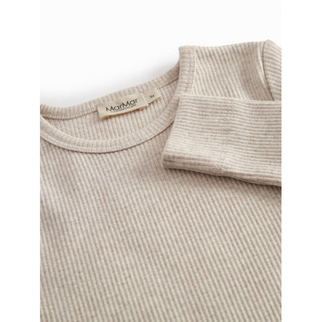 MarMar Modal Melange Light Beige Mel. Plain Bluse