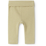 MarMar Newborn Modal Fine Rib Olive Stripe Piva Bukser