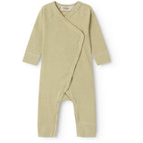 MarMar Newborn Modal Fine Rib Olive Stripe Rikke Heldragt