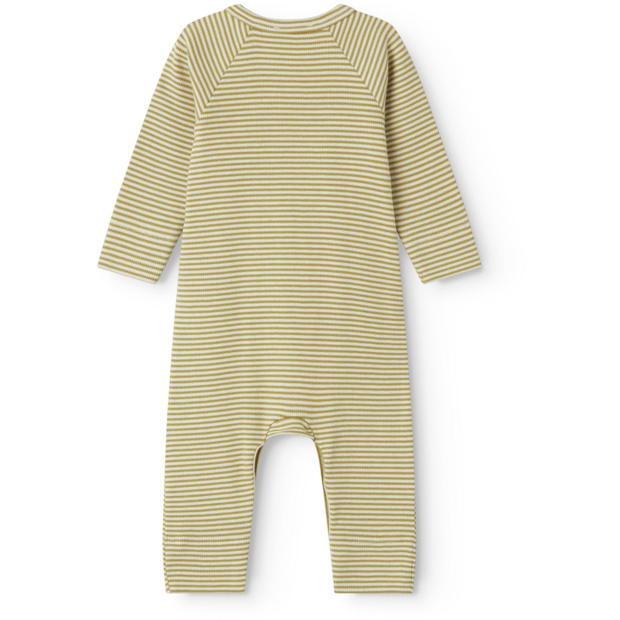MarMar Newborn Modal Fine Rib Olive Stripe Rikke Heldragt