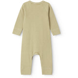 MarMar Newborn Modal Fine Rib Olive Stripe Rikke Heldragt