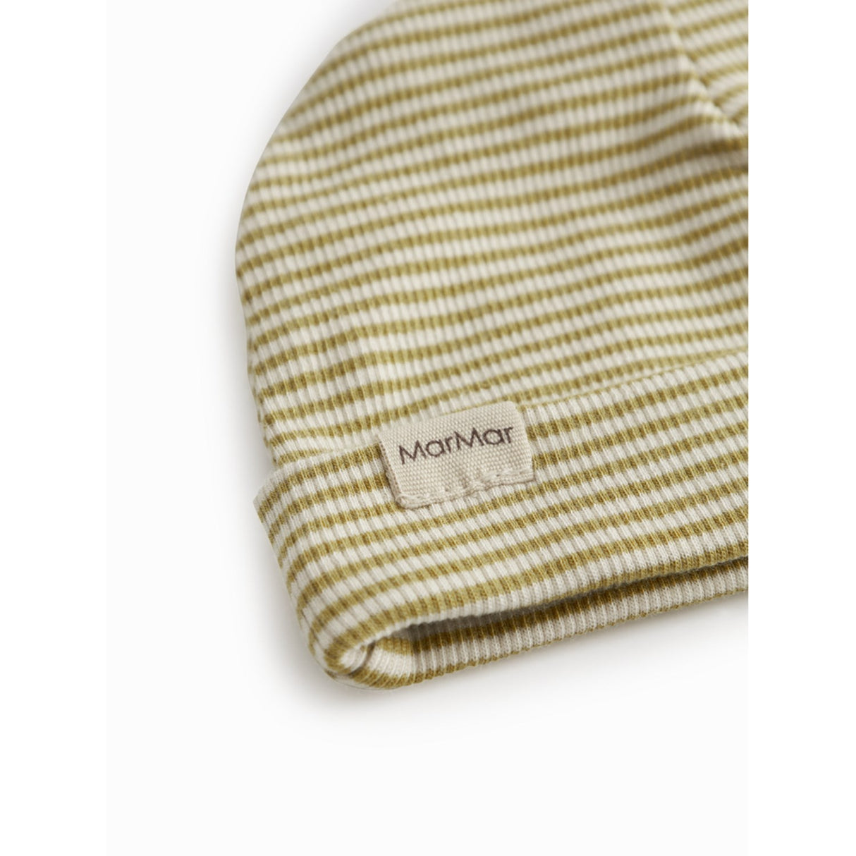 MarMar Newborn Modal Fine Rib Olive Stripe Aiko Hue