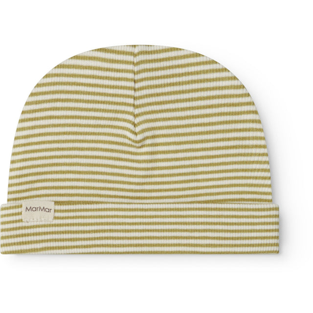 MarMar Newborn Modal Fine Rib Olive Stripe Aiko Hue