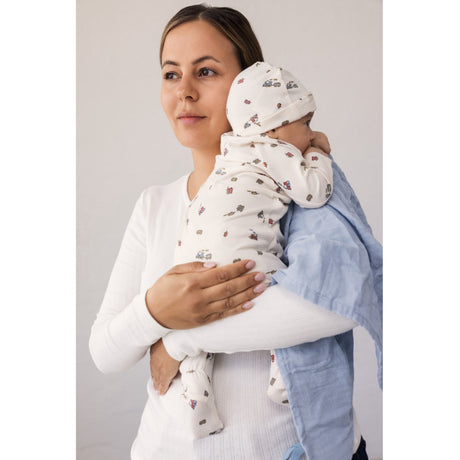 MarMar Newborn Modal Smooth Print Trains Rubello Heldragt