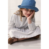 MarMar Cotton Blue Iris Stripe Dagmary Kjole
