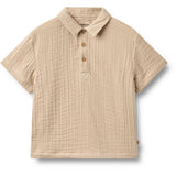 Wheat Warm Sand Sæt Skjorte S/S & Shorts Svend