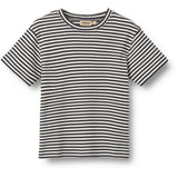 Wheat Navy Rib Stripe Sæt T-shirt S/S & Shorts Fabian
