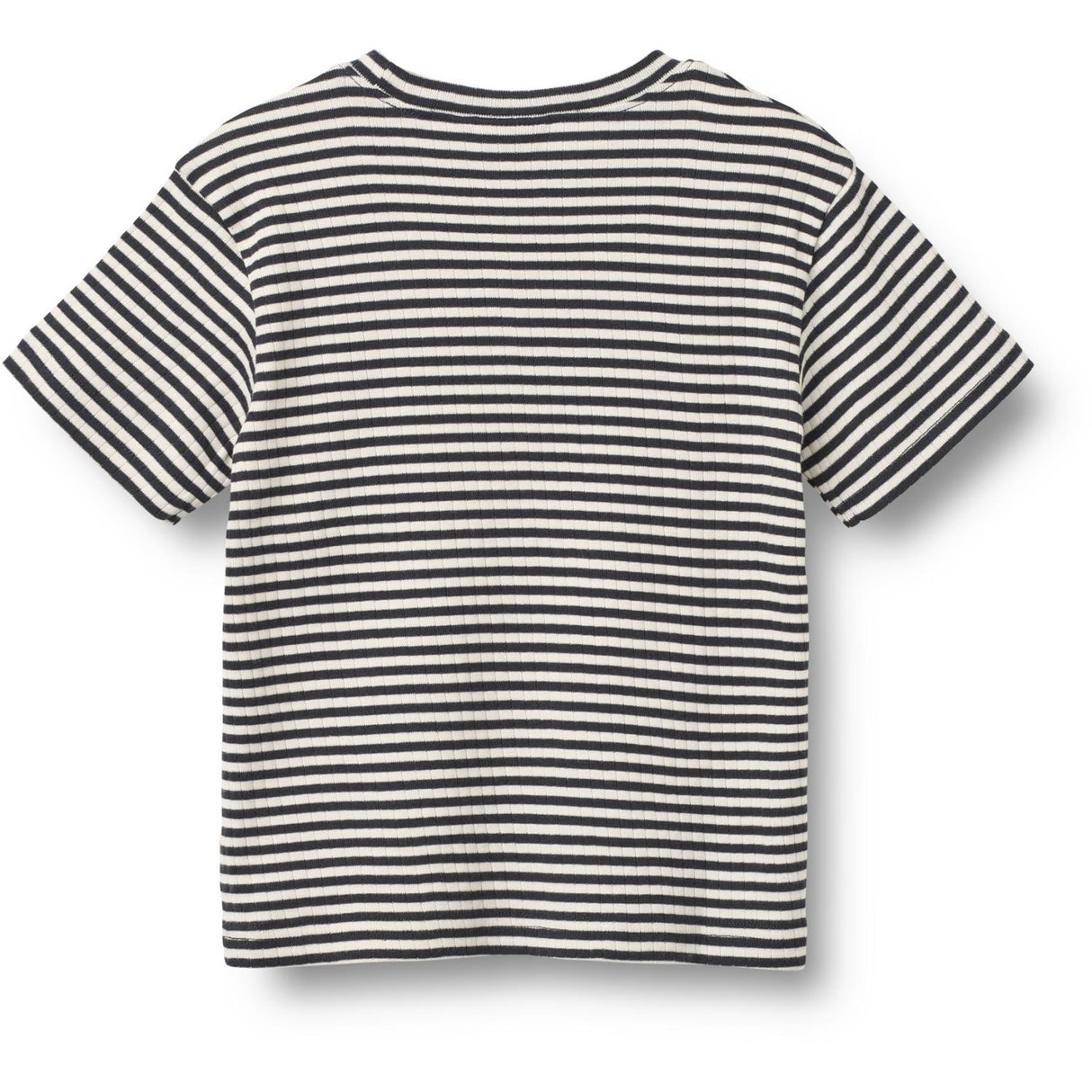 Wheat Navy Rib Stripe Sæt T-shirt S/S & Shorts Fabian