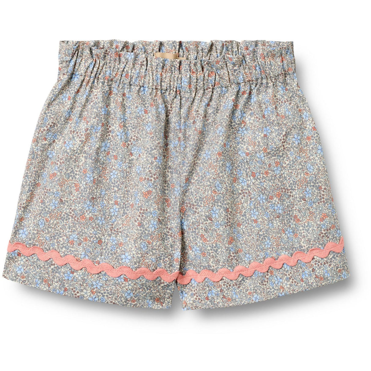 Wheat Air Blue Flowers Sæt Skjorte S/S & Shorts Vilma