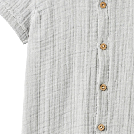 Wheat Light Blue Romper Alex