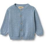 Wheat Faded Denim Strik Cardigan Bjørn