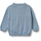 Wheat Faded Denim Strik Cardigan Bjørn