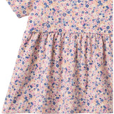 Wheat Pink Blue Flowers Jersey Kjole Anna