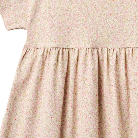 Wheat Coral Flowers Jersey Kjole S/S Emilie