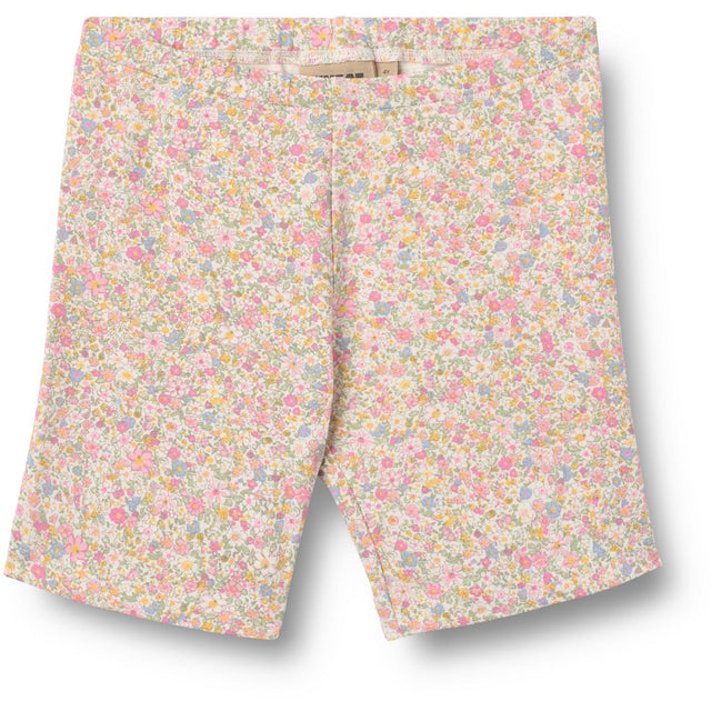 Wheat Blush Flower Meadow Bike Shorts Anne