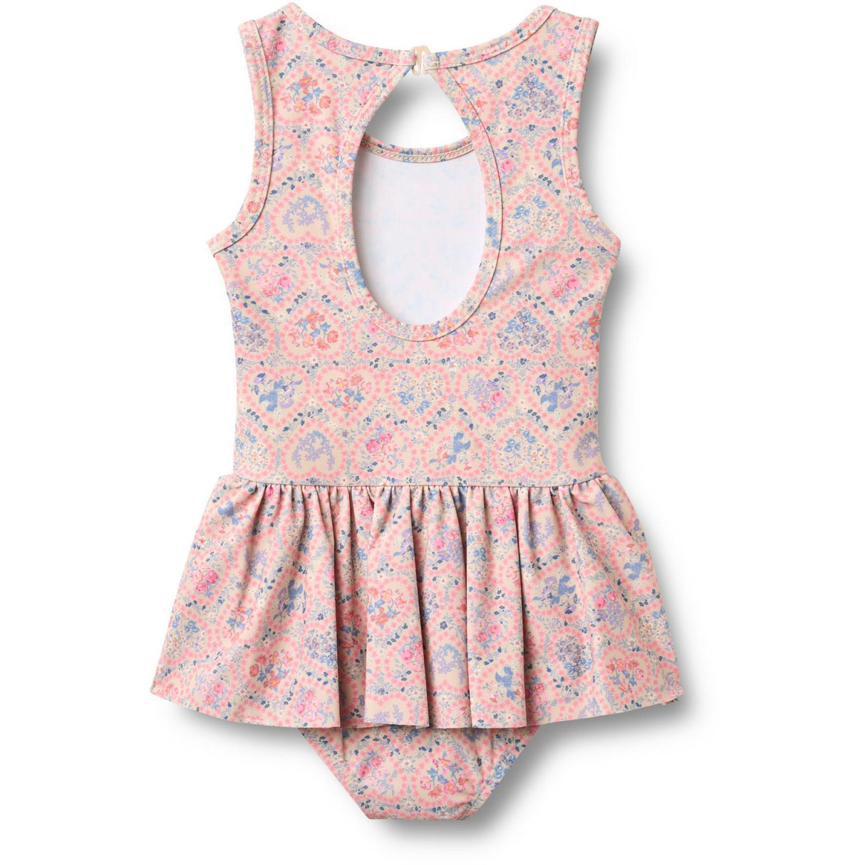 Wheat Pink Heart Flowers Badeheldragt Erna