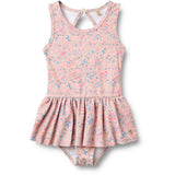 Wheat Pink Heart Flowers Badeheldragt Erna
