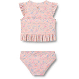 Wheat Pink Heart Flowers Swim Sæt 2-piece Alma