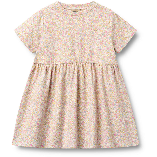 Wheat Blush Flower Meadow Jersey Kjole Anna