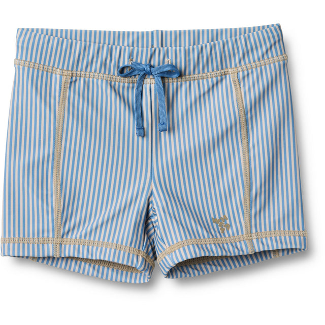Wheat Blue Swim Stripe Badeshorts Ulrik