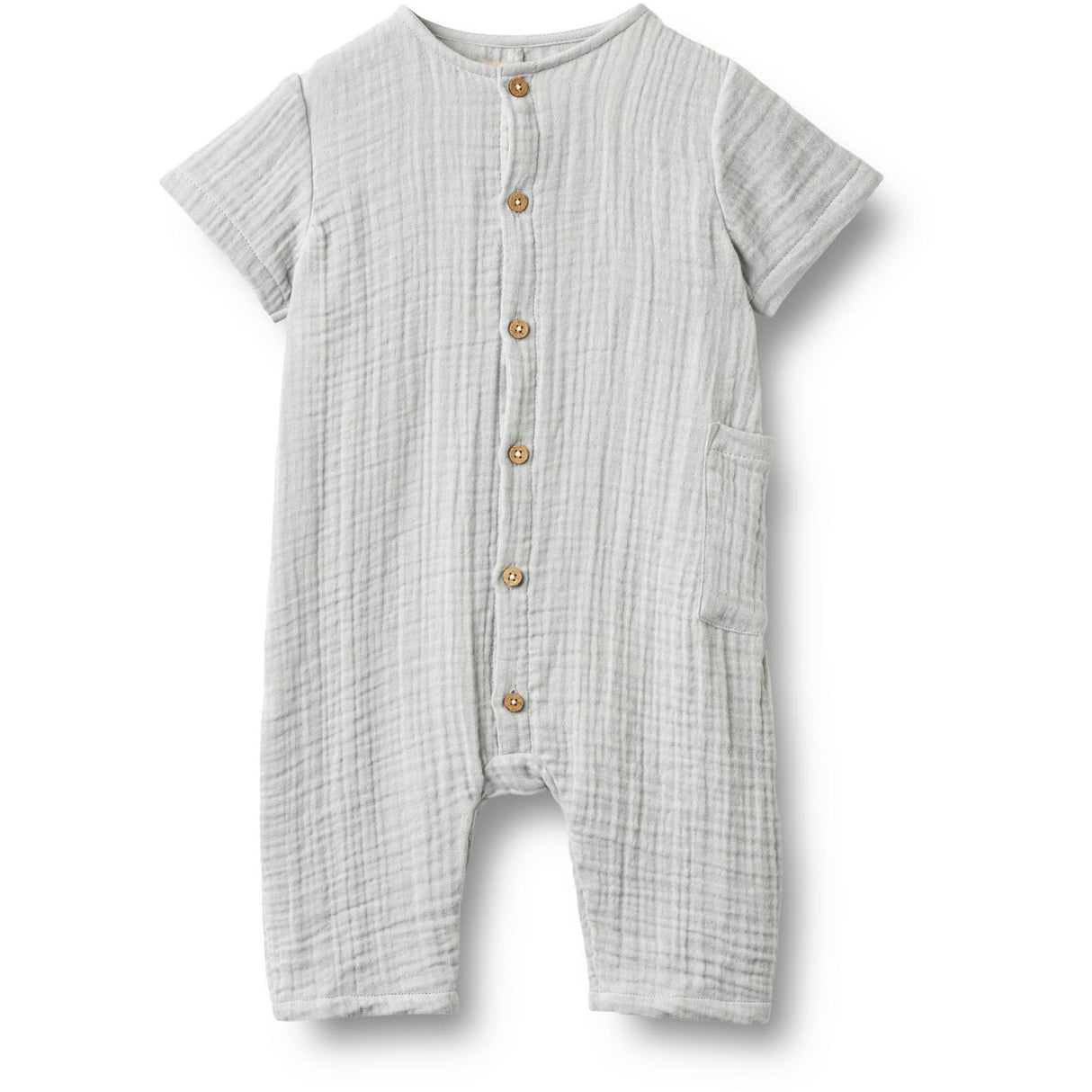 Wheat Light Blue Romper Alex