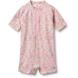 Wheat Pink Heart Flowers Badeheldragt S/S Cas