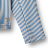 Wheat Blue Swim Stripe Badebluse Zip Ada