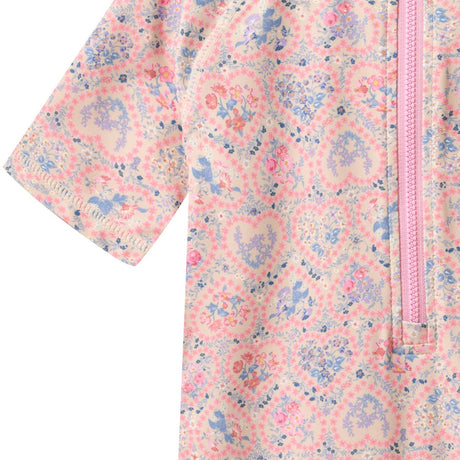 Wheat Pink Heart Flowers Badeheldragt S/S Cas