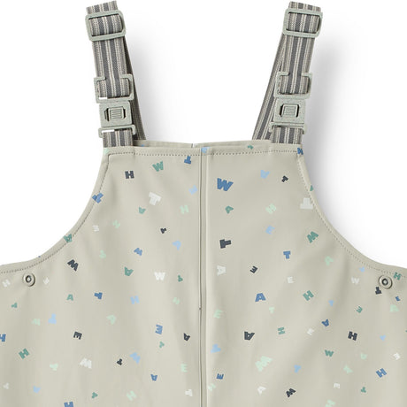 Wheat Light Flint Letters Regntøj Charlo Overall