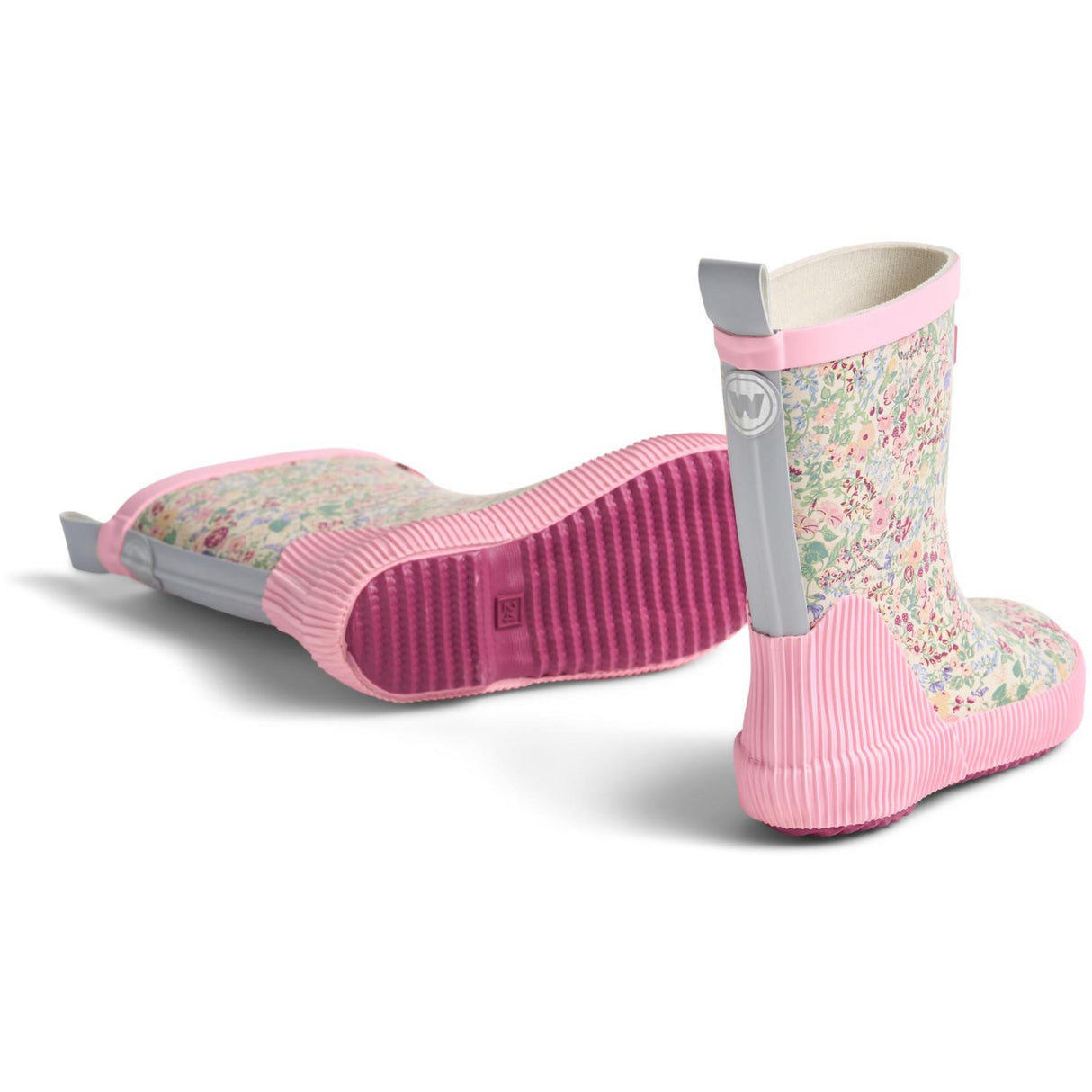 Wheat Cool Sky Flowers Rubber Støvle Welly