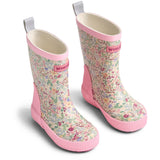 Wheat Cool Sky Flowers Rubber Støvle Welly