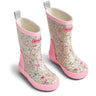 Wheat Cool Sky Flowers Rubber Støvle Welly