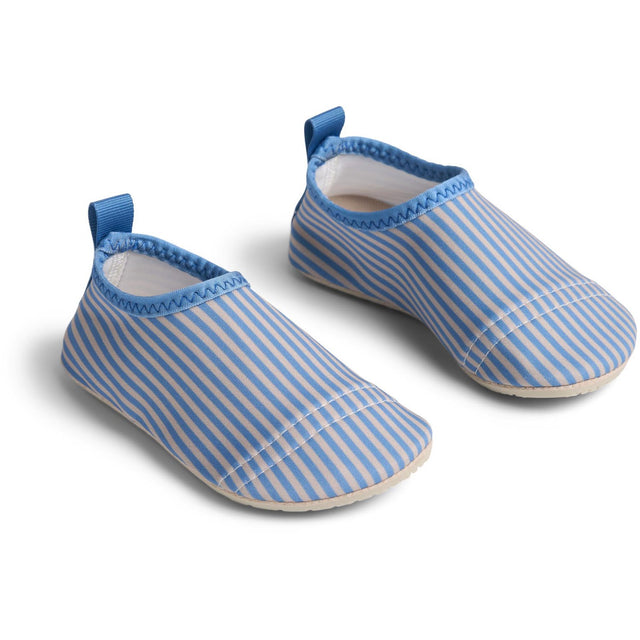 Wheat Blue Swim Stripe Swimshoe Dolphin