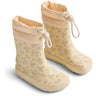 Wheat Barely Apricot Flowers Barefoot Gummistøvler Zerro