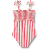 Wheat Red Stripe Flowers Badeheldragt Selma