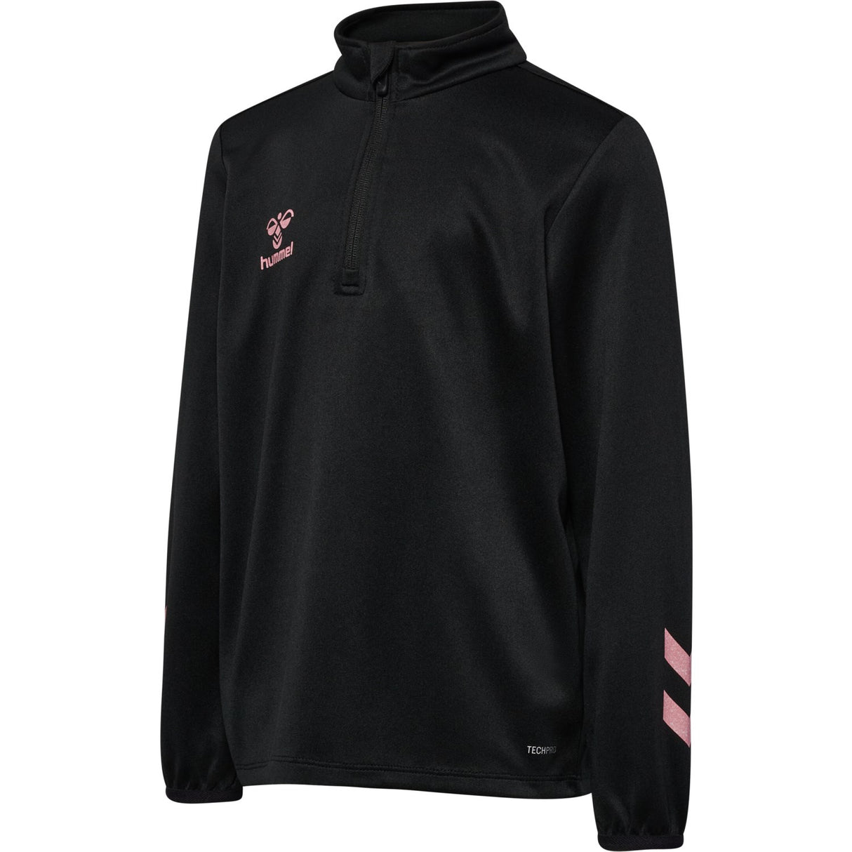Hummel Black/Bridal Rose Shimmer Half Zip Kids