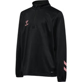 Hummel Black/Bridal Rose Shimmer Half Zip Kids