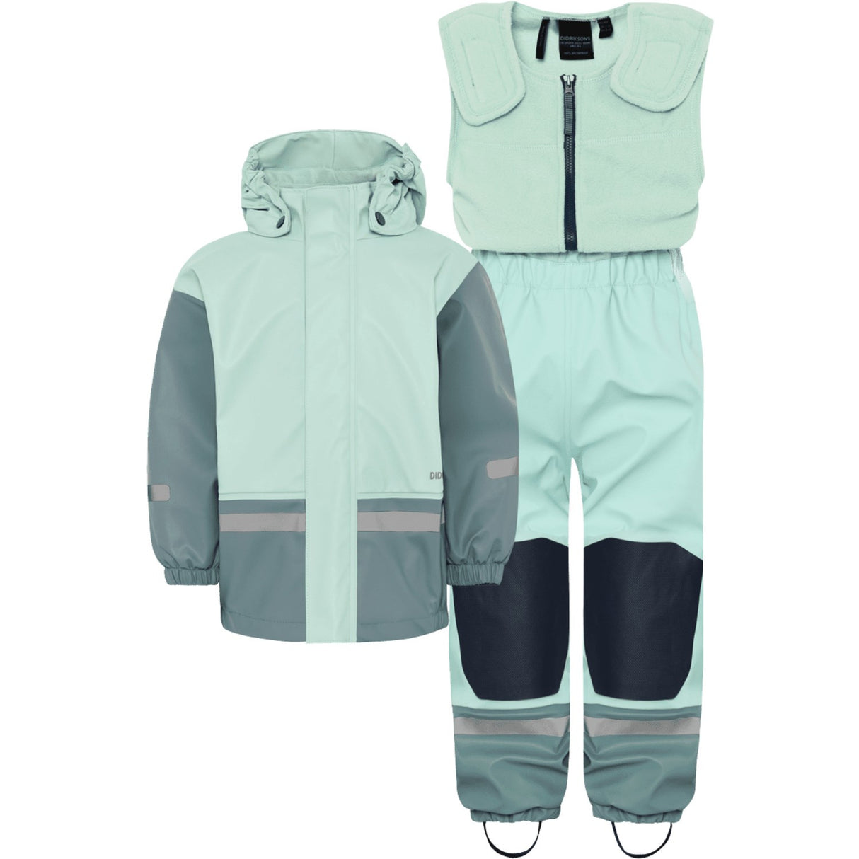 Didriksons Ocean Mint Boardman Kids Sæt 12