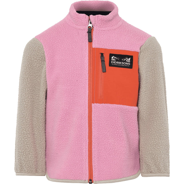 Didriksons Light Heather Pi Anten Kids Fullzip