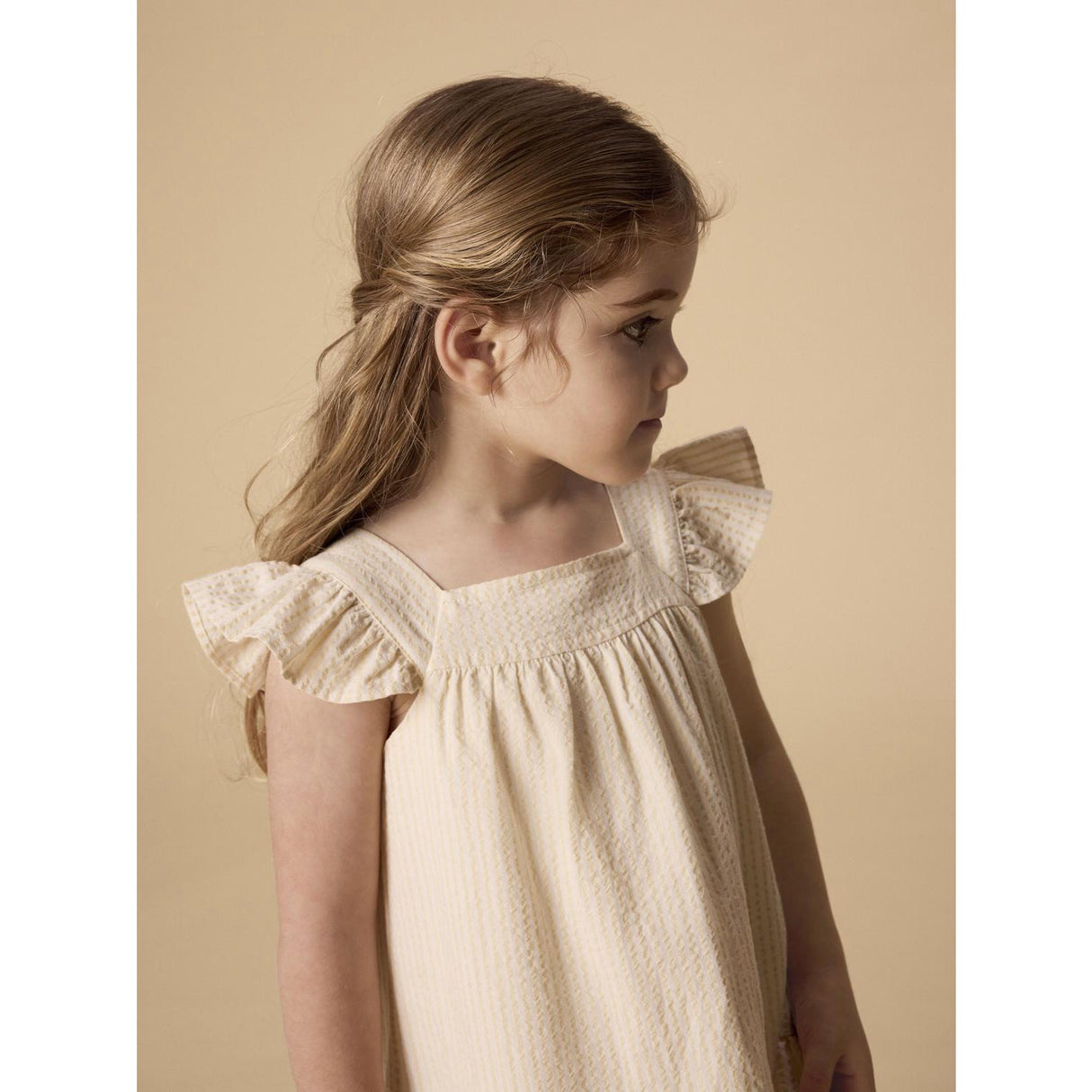Lil'Atelier Coconut Milk Sahara Sun Nmffolly Strop Loose Kjole Lil