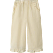 Lil'Atelier Coconut Milk Sahara Sun Nmffolly Wide Bukser Lil
