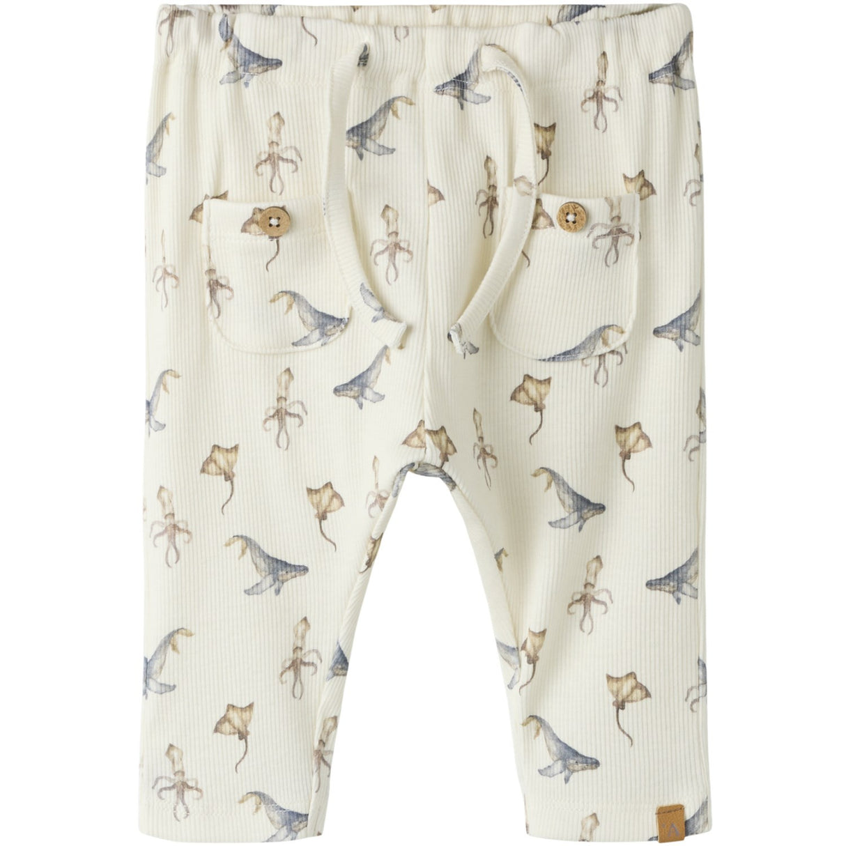 Lil'Atelier Coconut Milk Sea Animals Nbmlavo Eki Loose Bukser Lil