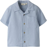 Lil'Atelier Zen Blue Nmmfulina Ss Skjorte Lil