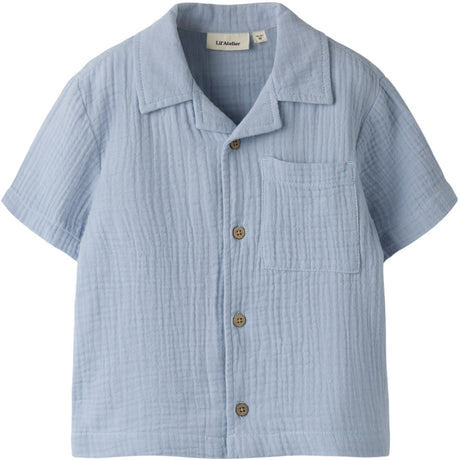 Lil'Atelier Zen Blue Nmmfulina Ss Skjorte Lil