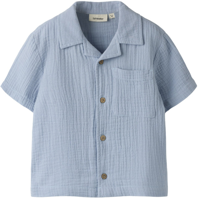 Lil'Atelier Zen Blue Nmmfulina Ss Skjorte Lil