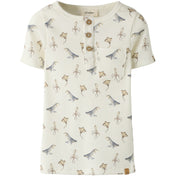 Lil'Atelier Coconut Milk Sea Animals Nmmlavo Esi Ss Slim Top Lil