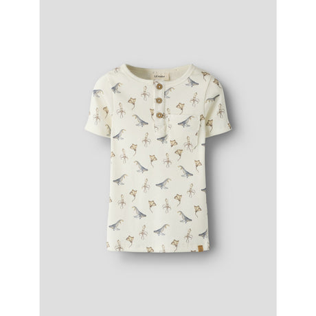 Lil'Atelier Coconut Milk Sea Animals Nmmlavo Esi Ss Slim Top Lil