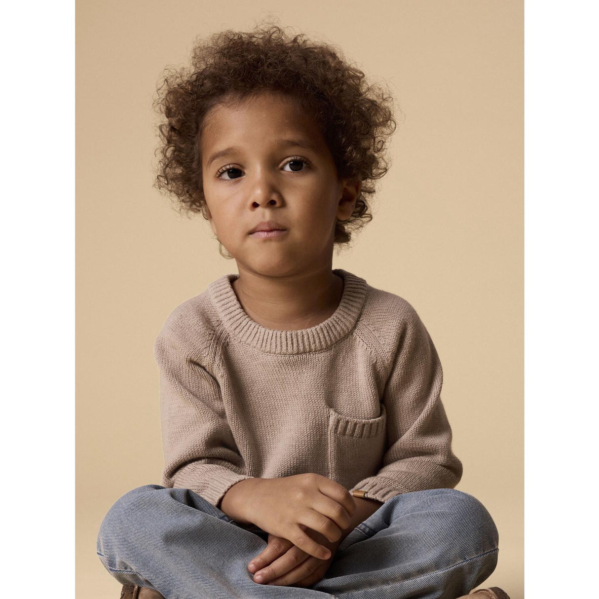 Lil'Atelier Oxford Tan Nmmfogon Ls Strik Lil