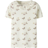 Lil'Atelier Coconut Milk Flower Nmflayo Sia Ss Slim Top Lil