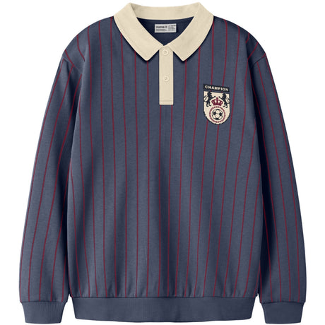 Name It Vintage Indigo Nkmlester Ls Nreg Polo Sweat Bru Box